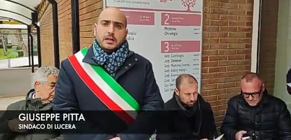 Sindaco Pitta Protesta contro il Declino dell'Ospedale "Lastaria" a Lucera