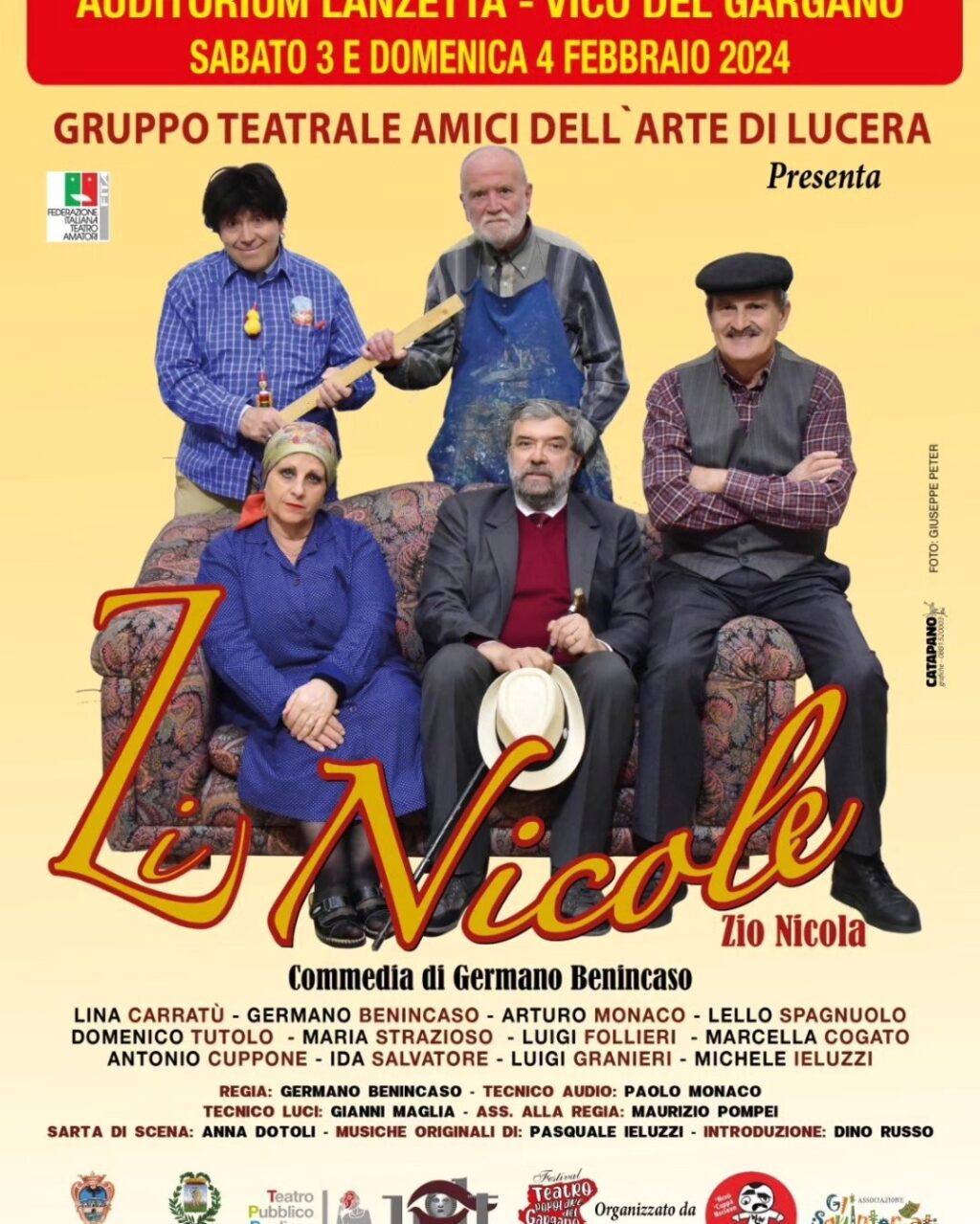 Teatro Popolare del Gargano a Vico: Germano Benincaso in "Zi Nicole"