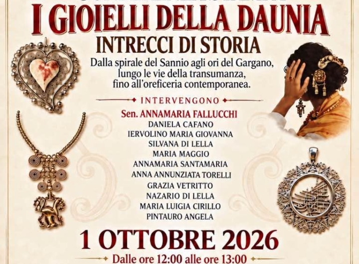 Conferenza stampa al Senato della Repubblica sull'arte orafa della Daunia.